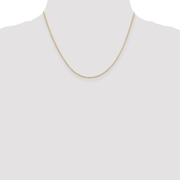 1mm 14k Yellow Gold Plated Sterling Silver Cable Chain Necklace, 18 In - Picture 2 of 8